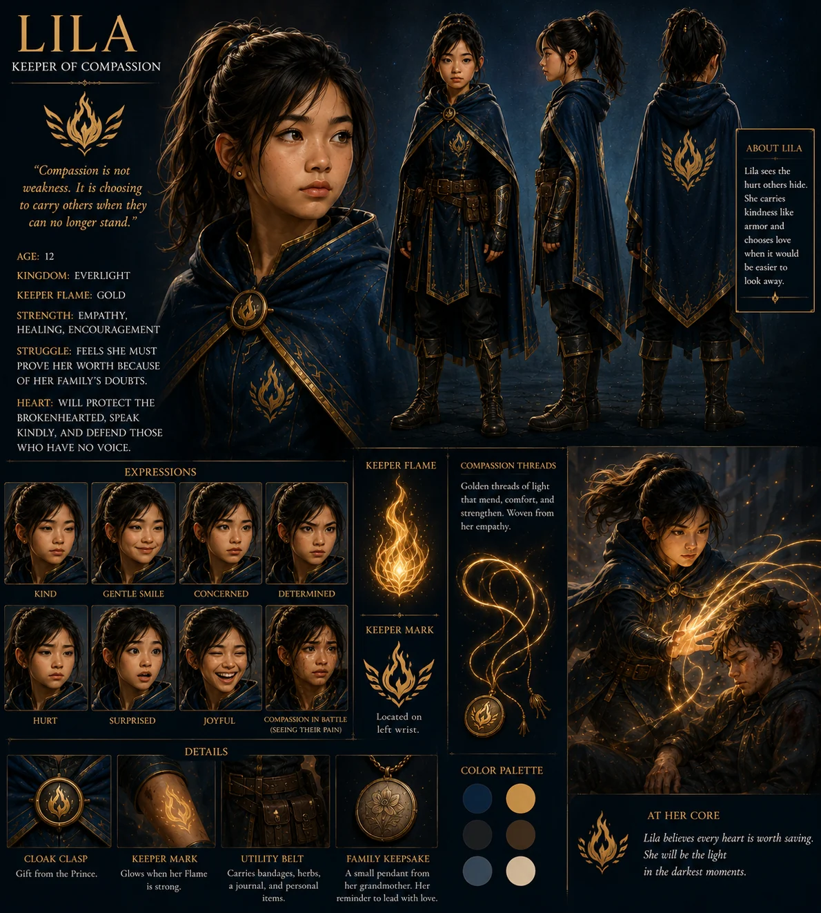 Lila character sheet